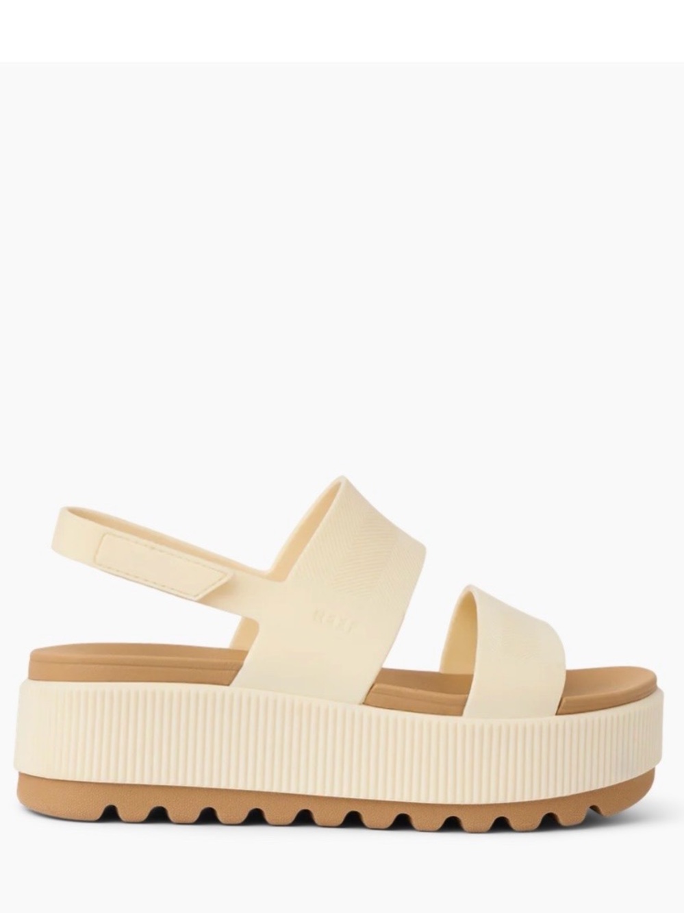 Reef Women's Sandals Platform Water Vista Higher Cloud Off White Sz 9 NIB